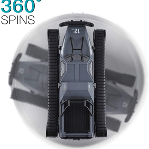  ماشین کنترلی شارژی تانک پلیس آفرود طوسی آب و خاک Remote Control Off-Road Police Tank 1:12 -اسباب بازی